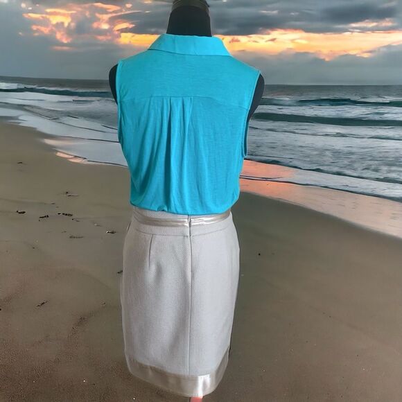 Body by Victoria Chic Wool Skirt with Ribbon & Button Trim - Picture 2 of 6